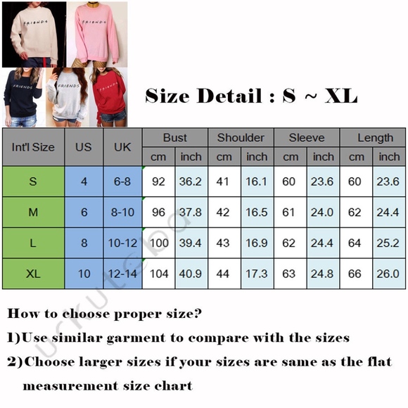 Last One!👯♀️Friends TV Show Slouch Sweatshirt - Picture 8 of 8